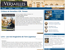 Tablet Screenshot of chateau-versailles-magazine.fr